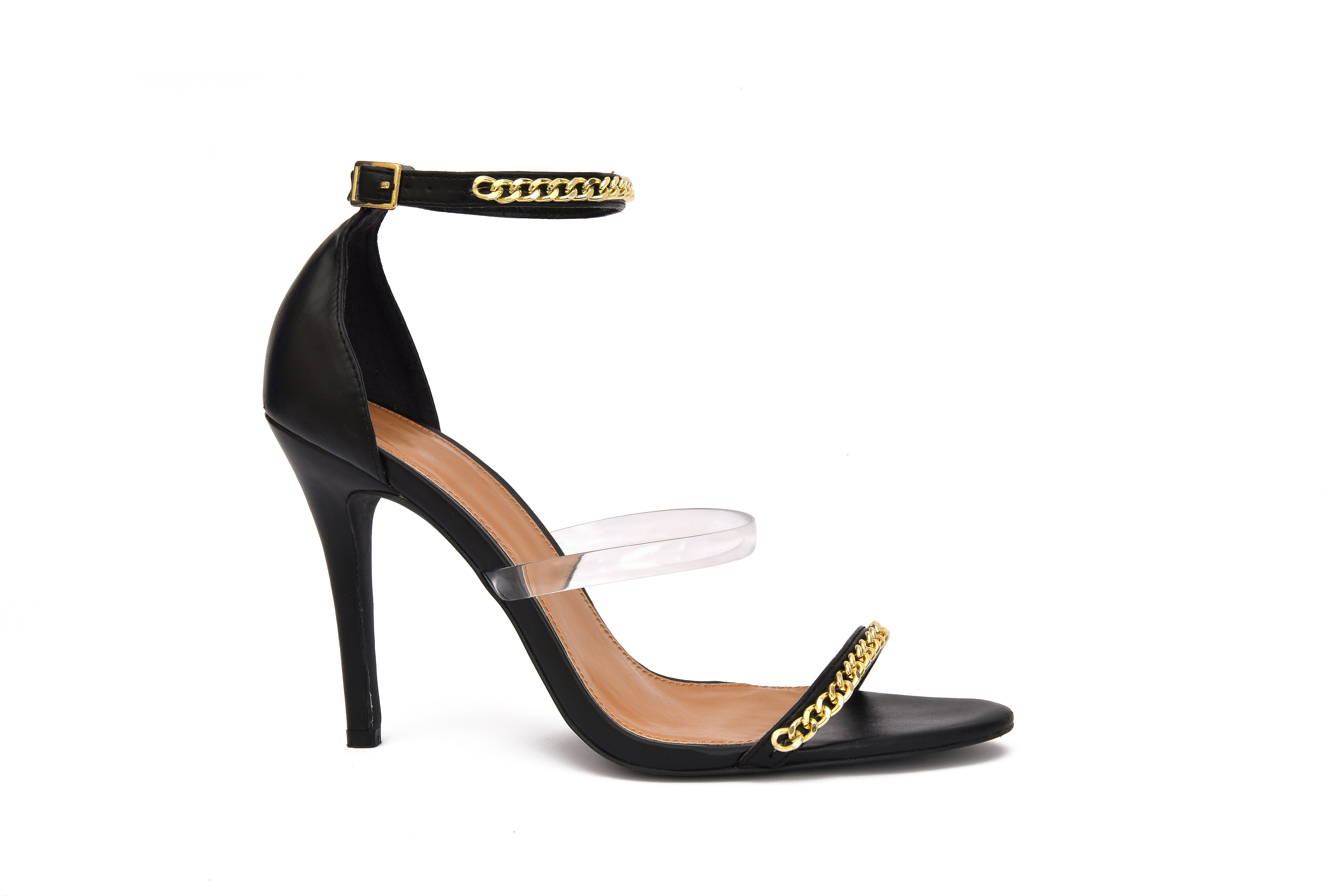 Tinsel in Black Sandals