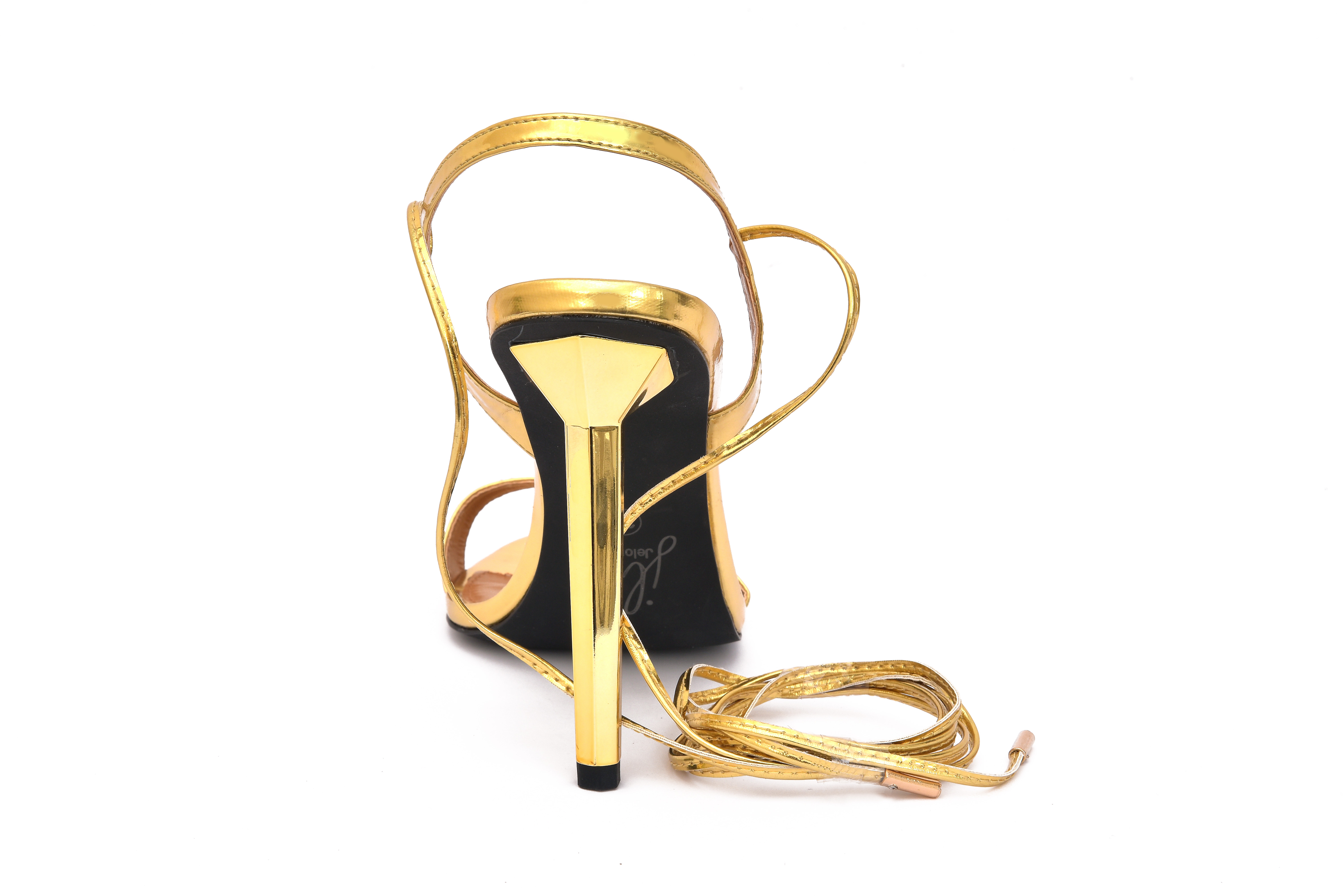 Gold Patent Sandals thumbnail 2