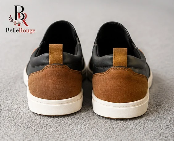 Men's Casual Sneakers - Black/Brown, Like New thumbnail 3