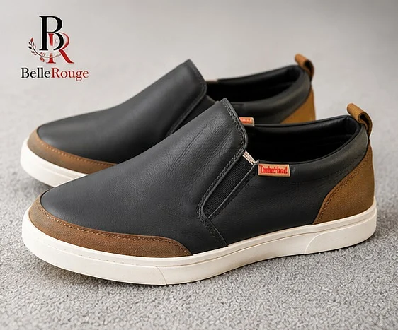 Men's Casual Sneakers - Black/Brown, Like New thumbnail 2